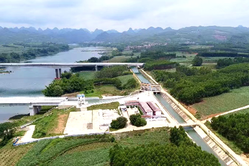 桂中治旱工程南北干渠分水闸。覃丽玲摄